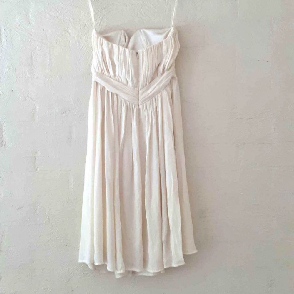 French Connection White Strapless Formal Flowy Dress - Picture 2 of 3